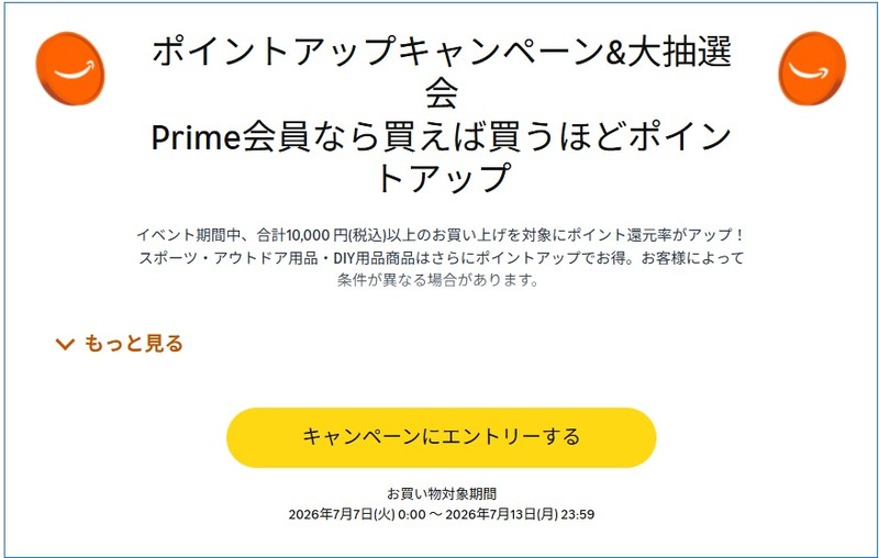 攻略法②:ポイントアップキャンペーンにエントリーする